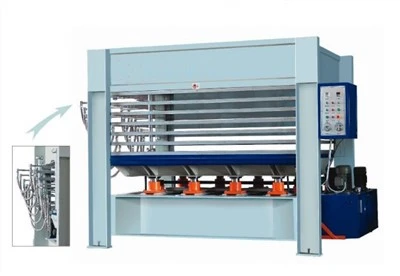 Porte en bois faisant la machine de presse à chaud